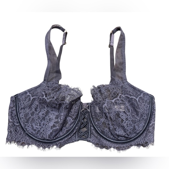 Victoria’s Secret Dream Angels Push up unlined lace bra size 36D purple - Picture 1 of 9